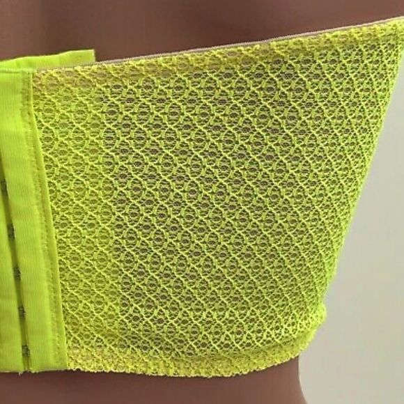 ⭐️NEW! Victoria's Secret Dream Angels Lace Bustier Corset Bra  Neon NWT - Picture 5 of 7
